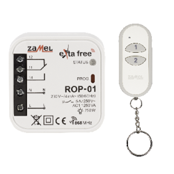 Kit de commande sans fil (ROP01+P257/2) EXTA FREE IP20 RZB-05 ZAMEL