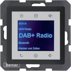 Q.x Radio Touch DAB+ velours anthracite 29846086 Berker