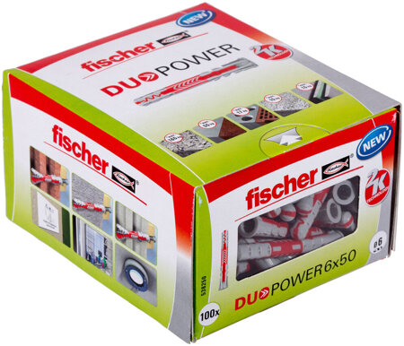 Boulon d'expansion Fischer DuoPower 6 x 50 LD 100 pièces