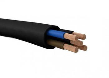 Câble électrique gaine caoutchouc H05RR-F 4G1,5 noir 350/500V