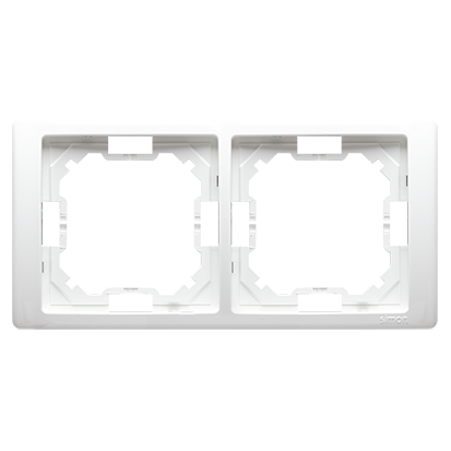 Cadre double Neos – universel horizontal et vertical, blanc Simon Basic BMRC2/11