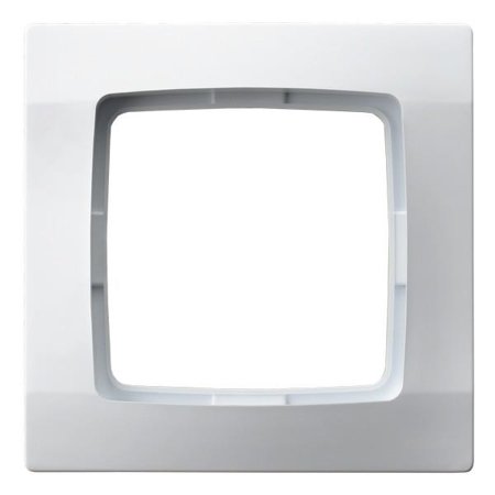 Plaque de finition simple, blanc Ospel Karo R-1S/00