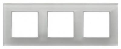 Plaque de finition triple, verre blanc R-3UGC/31/00 Ospel Aria