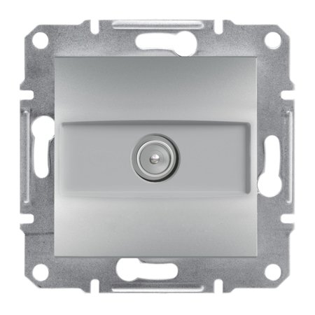 Prise TV intermediaire (4dB) sans plaque, aluminium - Schneider Asfora