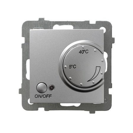 Thermostat avec  sonde extérieure, argent Ospel As RTP-1GN/m/18