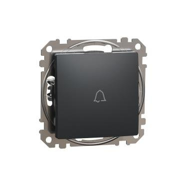 Bouton "sonnette" anthracite IP20 SDD114131 Sedna Design Schneider electric