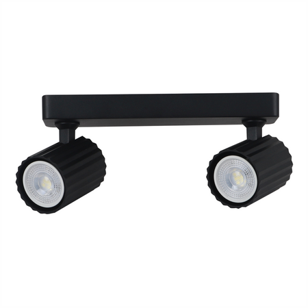 TOKIO 2 SPOT bandeau spot plafond 2xGU10 noir Light Prestige LP-787/2WS BK